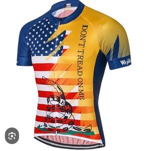 NWT Cycling Jersey Short Sleeve USA Style Bike Tops DONT TREAD ON ME